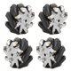 thumbnail image 5 of Juego de ruedas Mecanum de acero duradero, 4 Uds., 48mm, ruedas izquierda y derecha para coche Robot 14209, 5 of 15