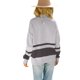 thumbnail image 4 of VISgogo Mujer Otoño Invierno Jersey de Punto Manga Larga Solapa Cremallera Patchwork Sudadera VISgogo moda, 4 of 9