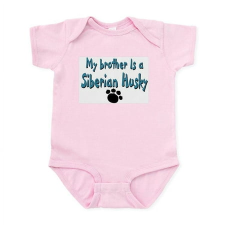 

CafePress - My Brother Is A Siberian Husk Infant Bodysuit - Baby Light Bodysuit Size Newborn - 24 Months