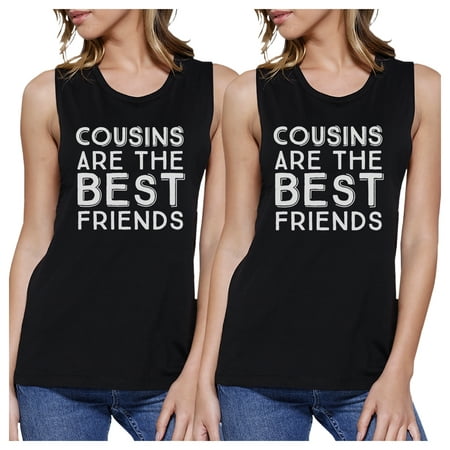 Cousins Best Friends Funny Family Matching Muscle Tops Gift