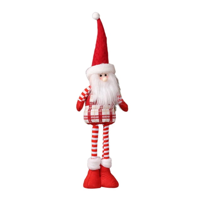 Figura navideña Strade Fareast Limited muñeca de piernas largas patas extensibles decoración suave