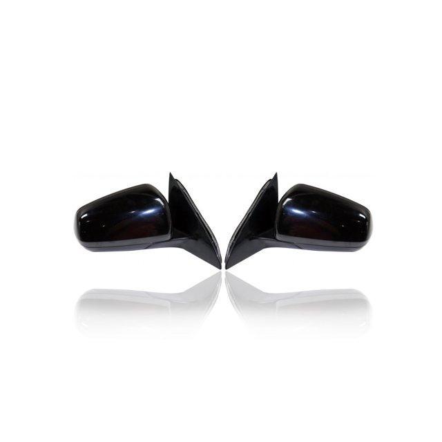 Door Mirror - Compatible/Replacement for '07-10 Chrysler Sebring Sedan - Powered, Heated With Fold-Away Design, Unpainted - Pair, Left Driver + Right Passenger Set - 1AK921XRAD, 1AK931XRAD