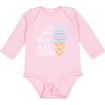 thumbnail image 3 of Inktastic All You Need is Ice Cream with Ice Cream Cone Boys or Girls Long Sleeve Baby Bodysuit, 3 of 5