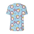 thumbnail image 3 of Haiem Hip Hop Hipster Baseball Jersey Button Down Shirts Sports Uniforms Men Women Jersey(Gnome Pool Party,3X-Large), 3 of 9