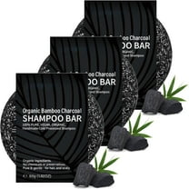 3PCS Reverse Gray Hair Bar - Anti Grey Bar 60g, Bamboo Charcoal Black Soap for Gray Hair - Organic Hair Darkening Shampoo Bar - Hair Root White Hair Cover Scalp Clean and Refresh Oil Control