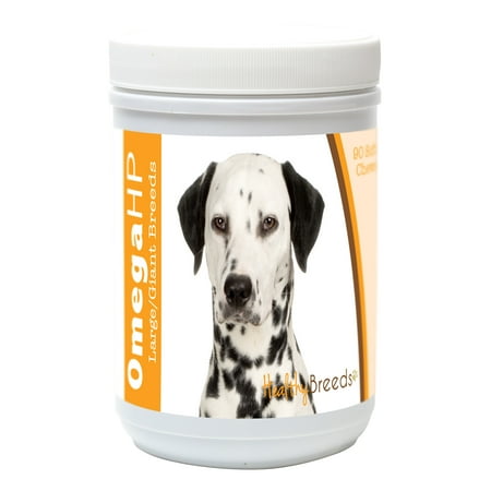 UPC: 0840235105930 | Healthy Breeds Dalmatian Omega HP Fatty Acid Skin and Coat Support Soft Chews