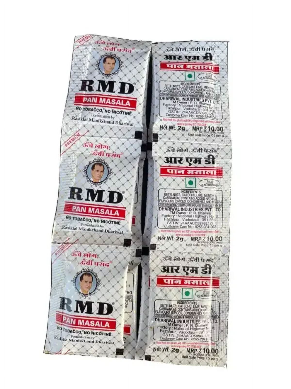 Authentic RMD Pan Masala | With box of 60 pouch | 2g Each | Free shipping