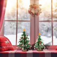 thumbnail image 5 of Mini Wooden Tabletop Christmas Tree Christmas Toy Set with 30 Mini Christmas Ornaments and 1 Star Tree Topper for Christmas Decoration Table Decors Christmas Gift, 5 of 5