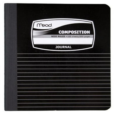 Vb Notebooks - Mead Composition Book, Special Ruled, 9-3/4 x 7-1/2 Inches, Black Marble (9920)
