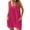 Hot pink, variant on Summer Swimsuit Coverups for Women Bathing Suit Ladies Pom Pom Beach V Neck Tank Dress with Pockets