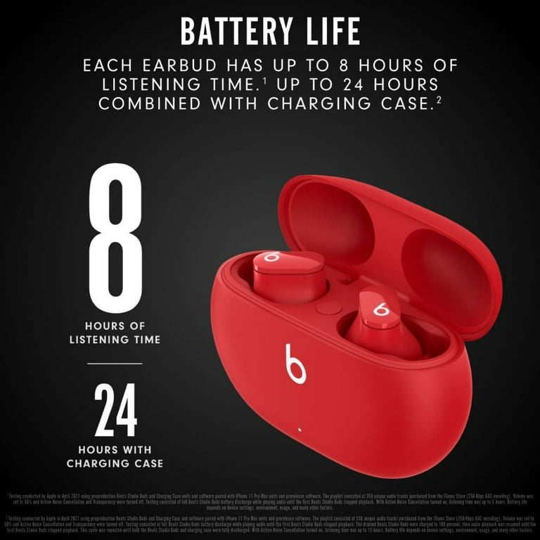 Beats Red Studio Buds - True Wireless, Noise Cancelling