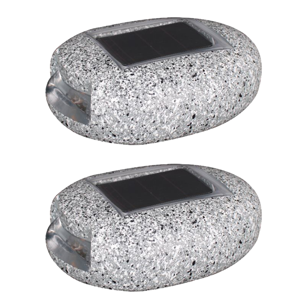 QUSENLON Landscape Rock Lights Solar Operated Garden Light Outdoor Decorative Waterproof LED