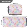 thumbnail image 3 of 2-Piece Kitchen Mat Set Non Slip Washable Floor Mats Decorative Rugs for Kitchen Sink Laundry Watercolor Pastel Rainbow Flowers, 3 of 7