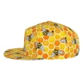thumbnail image 3 of Gaeub Honeycombs Flat Bill Snapback Hats Baseball Caps with Adjustable for Running Workouts and Outdoor Activities, 3 of 9