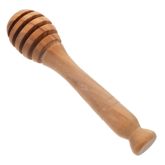 Olive Wood Honey Stick Bee Red Wine Dipper Rods Dispenser Stirrer ...