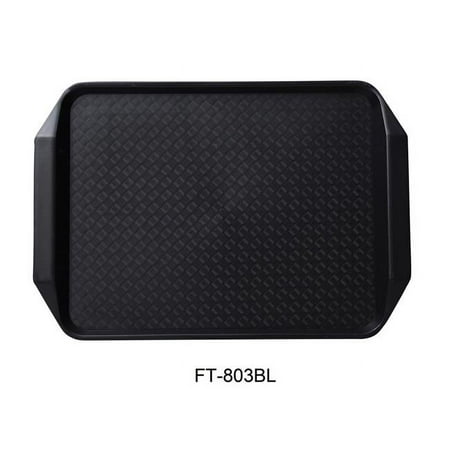 

Yanco FT-803BL 17 x 12 in. Fast Food Tray with Handle Black - Pack of 24