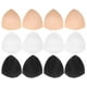 thumbnail image 1 of WORGEOUS 6 pares de sujetadores removibles para mujer, almohadillas esponjosas para sujetador, almohadillas para trajes de baño, deportes, Color de piel blanco y negro, 1 of 8