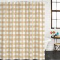 thumbnail image 2 of Orange Farmhouse Check Bathroom Shower Curtains with 12 Hooks Polyester Waterproof Shower Curtain for Stalls and Bathtubs Buffalo Plaid Boho Vintage Rustic Decorative Bathroom Curtain 36x72 Inches, 2 of 9