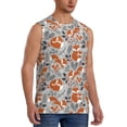 thumbnail image 2 of Fotbe Vintage Blue Fox Family A Men's Camiseta sin Mangas Estampada para Hombres, Playera Casual para Gimnasio, Entrenamiento, Playa-X-Large, 2 of 7