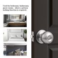 thumbnail image 3 of Pomos de puerta Probrico Privacy para cama y baño, níquel satinado, paquete de 6, 3 of 7