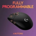 thumbnail image 6 of Logitech G305 LIGHTSPEED Wireless Gaming Mouse, Hero 12K Sensor, 12,000 DPI, Lightweight, 6 Programmable Buttons, 250h Battery Life, On-Board Memory, PC/Mac - Black, 6 of 11