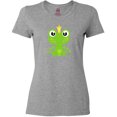thumbnail image 3 of Inktastic Cute Frog, Green Frog, Frog Prince, Crown Women's T-Shirt, 3 of 5