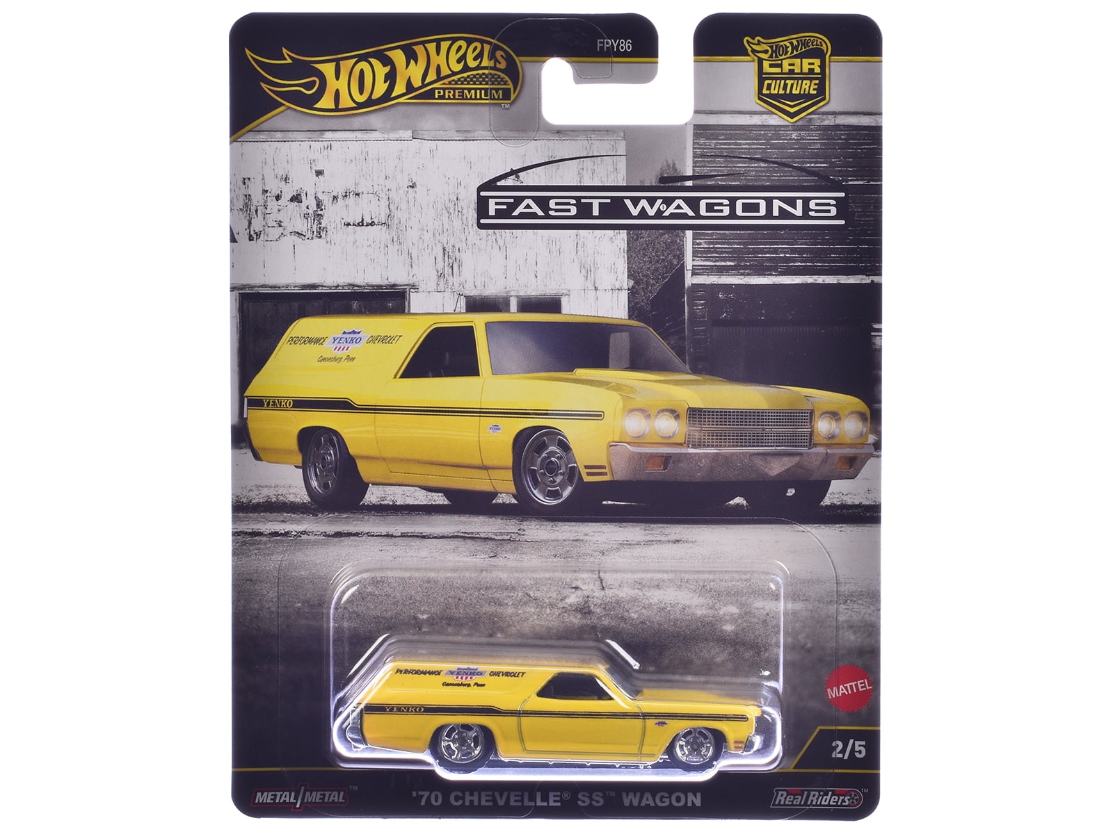 "Fast Wagons" 5 piece Set "Car Culture" 2024 Series J Die Cast Model Cars by Hot Wheels