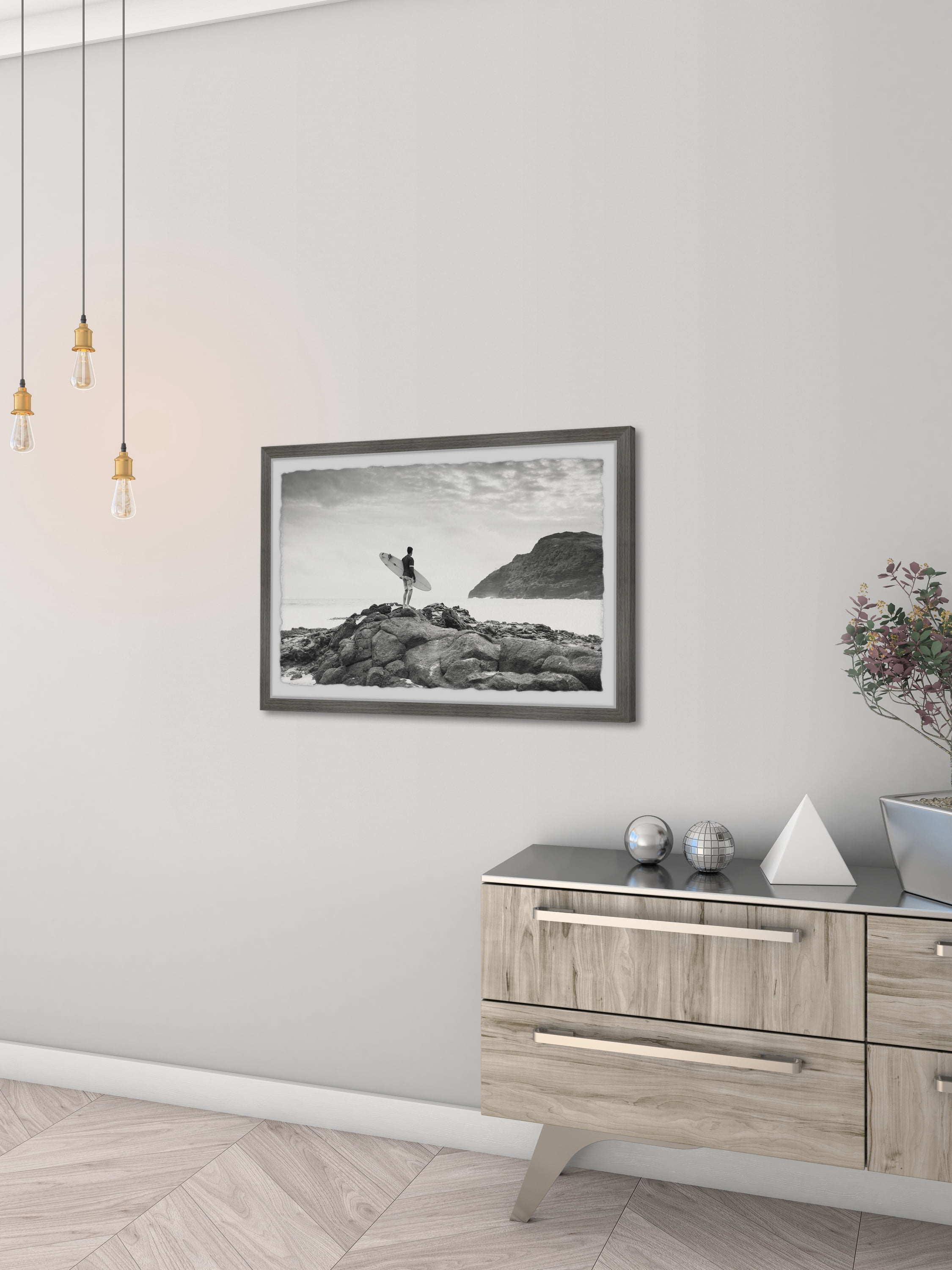 Marmont Hill Feed My Soul By Morgan Hartley Framed Wall Art, 36.00" x 1.50"
