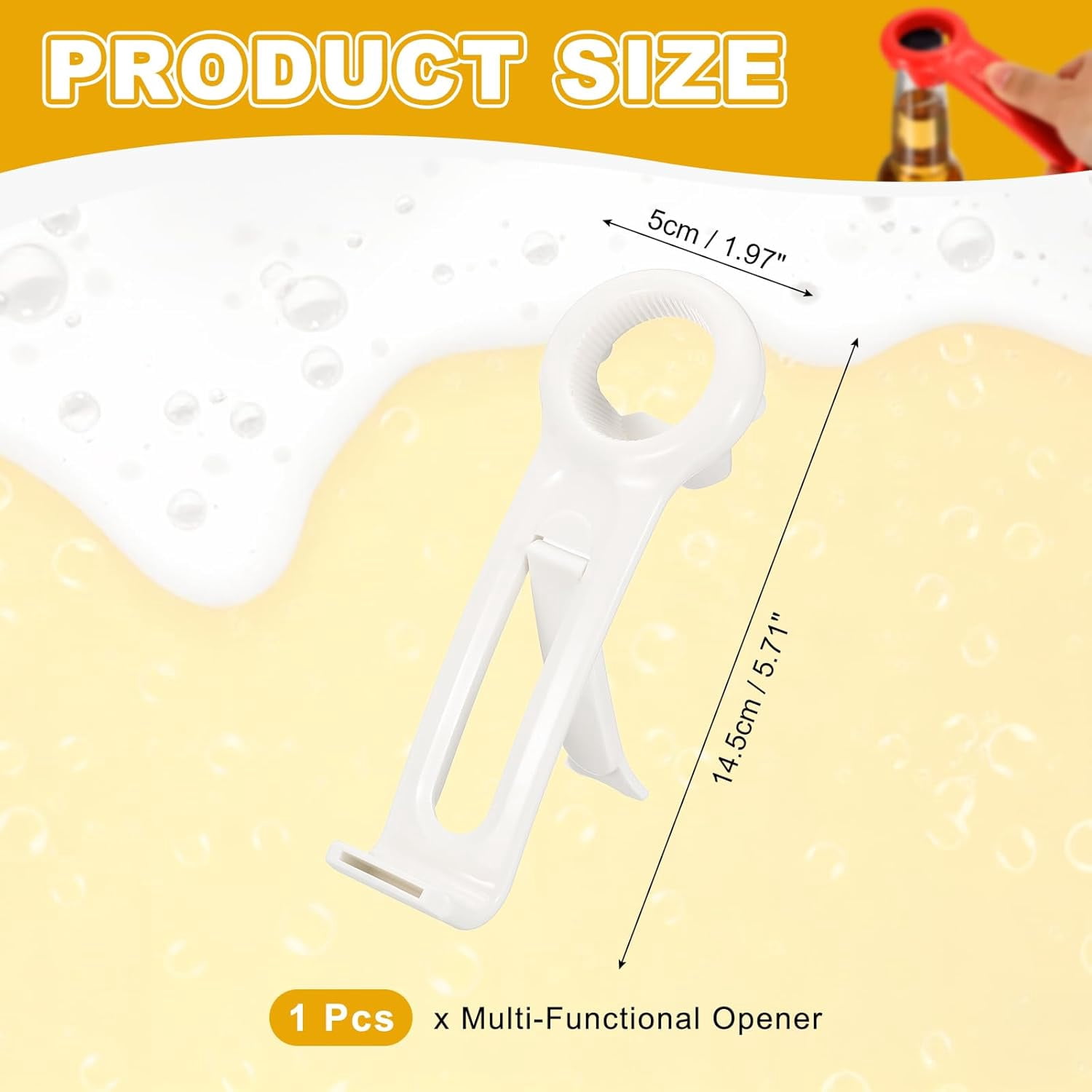 FRKSMD-Jar Key Lid Opener, Jar Lid Opener with Phone Stand Easy Grip Design Multifunctional Can Open Tool for Elderly Seniors Women Weak Hands Kitchen Use, White