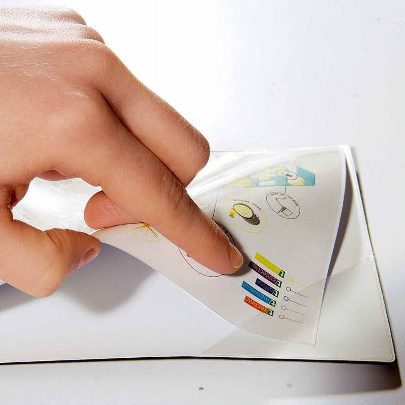 Djois® Easy Load Magnetic Letter-Size Pocket with Corner Closure, Transparent - 5 Pockets (P194694)