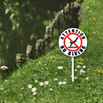 thumbnail image 4 of Kurmntregon No Diving Yard Sign With Stake No Swimming Swimming Pool Pond Neighborhood Aluminum Outdoor Lawn Roads Street Business Porch Farmhouse Ranch Farm Courtyard Round 9.2", 4 of 7
