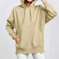thumbnail image 4 of GigrtiJin Oversized Hooded Sweatshirts for Womens Fashion Casual Long Sleeves Drawstring Hoodies with Pockets, 4 of 8
