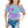 thumbnail image 1 of TZEWGL Casual Shirt For Girl Boy Cute Graphic Printed Round Neck Short Sleeved Clothes For Infnants size 6-7T, 1 of 4