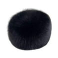 thumbnail image 1 of Sombrero de pescador de mujer sombrero tibio tortuoso sombrero de cubo de gorra de esquí para viajar senderismo Negro, 1 of 8