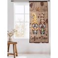 thumbnail image 3 of Sheer Curtains 72 Inches Long, Farmhouse Coffee Time Semi Sheer Curtains Light Filtering Window Treatment, Vintage Gnomes Desserts Brown Wood Privacy Voile Drapes for Living Room Bedroom 52x72 Inch, 3 of 7