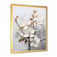 thumbnail image 5 of Designart "White Apple Blossom Minimalism I" Apple Blossom Picture Framed Canvas Art Print, 5 of 5