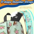 thumbnail image 5 of Boxer and Rose Green Pattern 17" Waterproof Oxford School Backpacks for Teens, S-Shape Padded Straps, for School, Travel, Hiking, Camping, 5 of 5