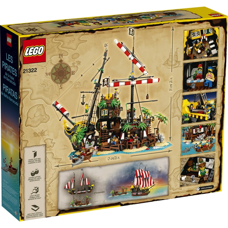 LEGO 6316404 Ideas Pirates of Barracuda Bay Pirate Shipwreck Kit for Play and Display 21322