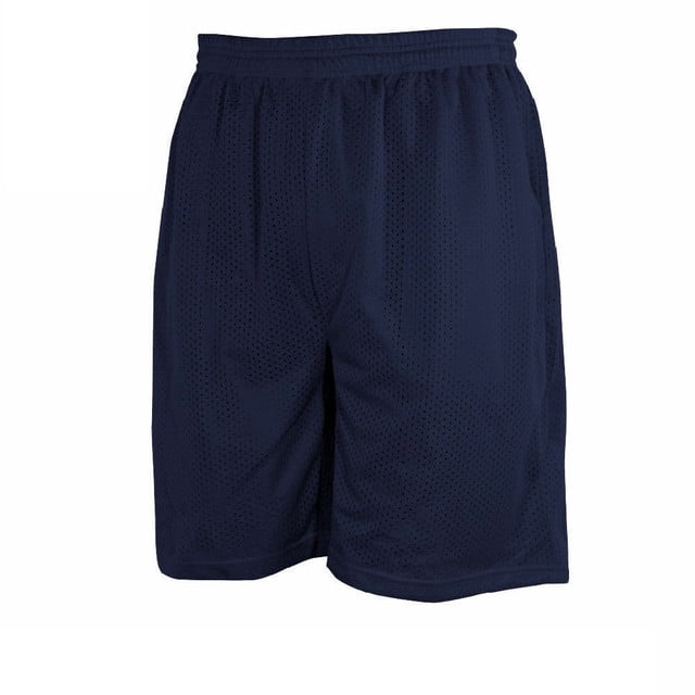 Mens shorts mesh pockets small Medium XL 2XL NEW YALE navy black gray inseam 14 