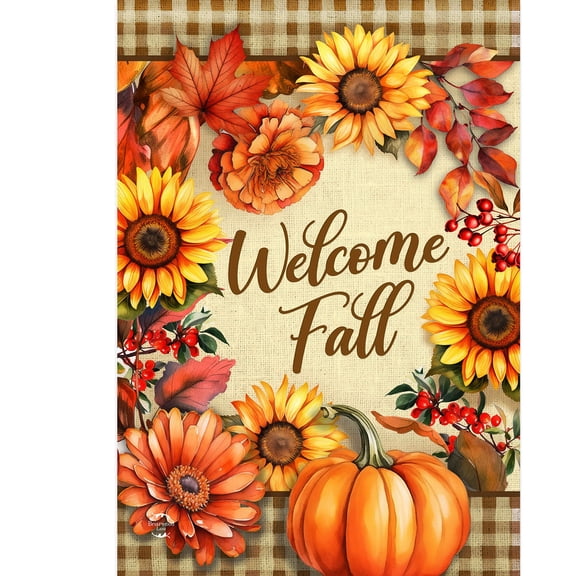 Briarwood Lane Double Sided Garden Flag 12x18 For Outdoor Welcome Fall Flowers For Fall Garden Flag Flags For Outside