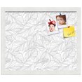 thumbnail image 2 of PinPix 17x14 Custom Cork Bulletin Board White Grey Poster Board Has a Fabric Style Canvas Finish, Framed in White Grey, by ArtToFrames (PinPix-1877), 2 of 5