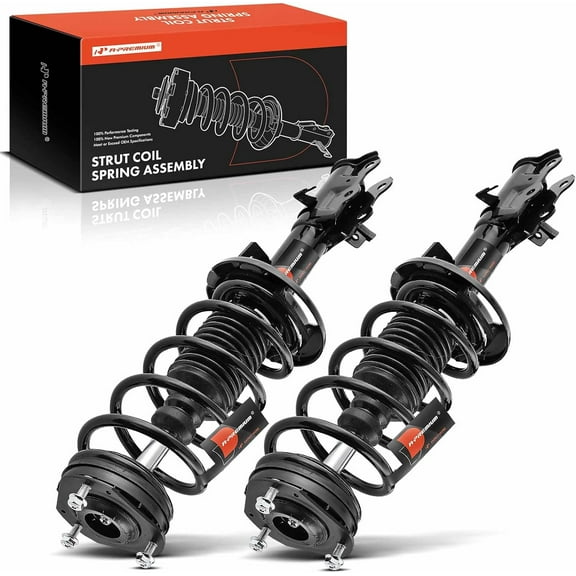 A-Premium Front Pair (2) Complete Strut & Coil Spring Assembly Compatible with Ford Fiesta 2014 2015 2016 2017 L4 1.6L, Manual Trans, Driver and Passenger Side