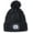 Black, variant on Unisex Beanie with Light, Pom-Pom Knit Hat with LED, USB Rechargeable Headlamp Cap for Men and Women