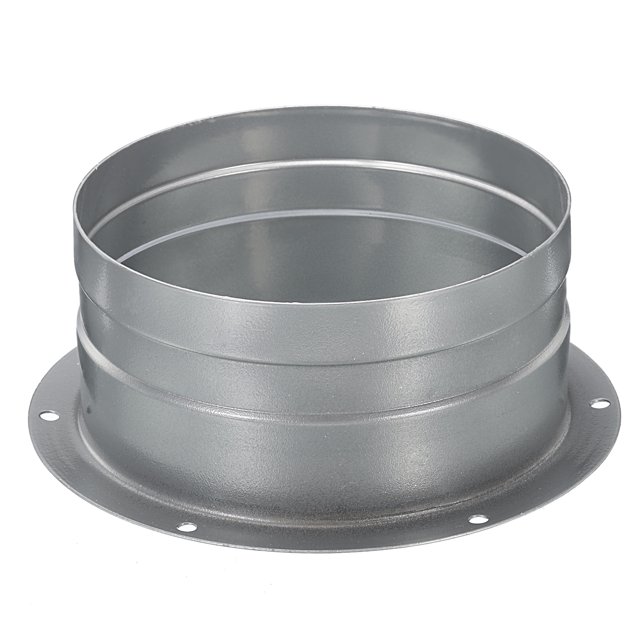 Unique Bargains 5 Inch Duct Connector Flange Metal Straight Pipe Exhaust Hose Flange