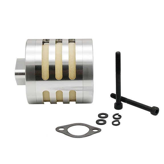 FLMLF Air filter Set Silver for 1/5 RC Hpi Baja Rovan King Motor 5B 5T 5SC FG GoPed