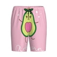 thumbnail image 3 of Picia Cute Avocado Pajama Shorts for Men, Men's Pajama Bottoms, Sleepwear,Short Pajama Pants-3X-Large, 3 of 9