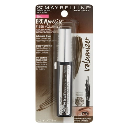 Maybelline Brow Precise Fiber Volumizer Eyebrow Mascara, #257 Medium Brown + Facial Hair Remover
