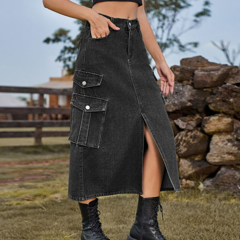 High waisted dark denim skirt 2025 High waisted dark denim skirt 2025