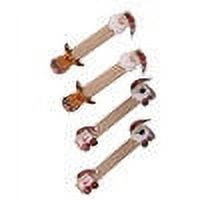 ziyahi 4 Pcs Poignées de Four à Micro-Ondes de Noël Housses de Protection Gants de Poignée de Réfrigérateur de Cuisine