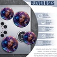 thumbnail image 4 of Electric Stove Burner Covers, Set of 4, Round Burner Cover,8 and 10 Inch,Colorful Cartoon Girl with Curly Hair Wearing Headphones, 4 of 4